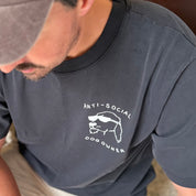 Vintage Black T-shirt - Anti-Social Dog Owner