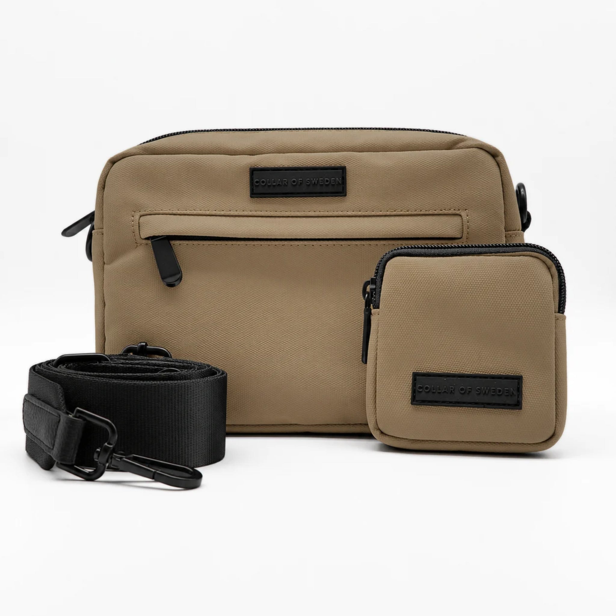 Grønn vannavvisende Hundeturveske - Crossbody 