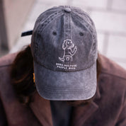 Svart Denimcaps - Logo "Dogs. Because People Suck" 