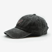Black Denim Cap - Greyhound