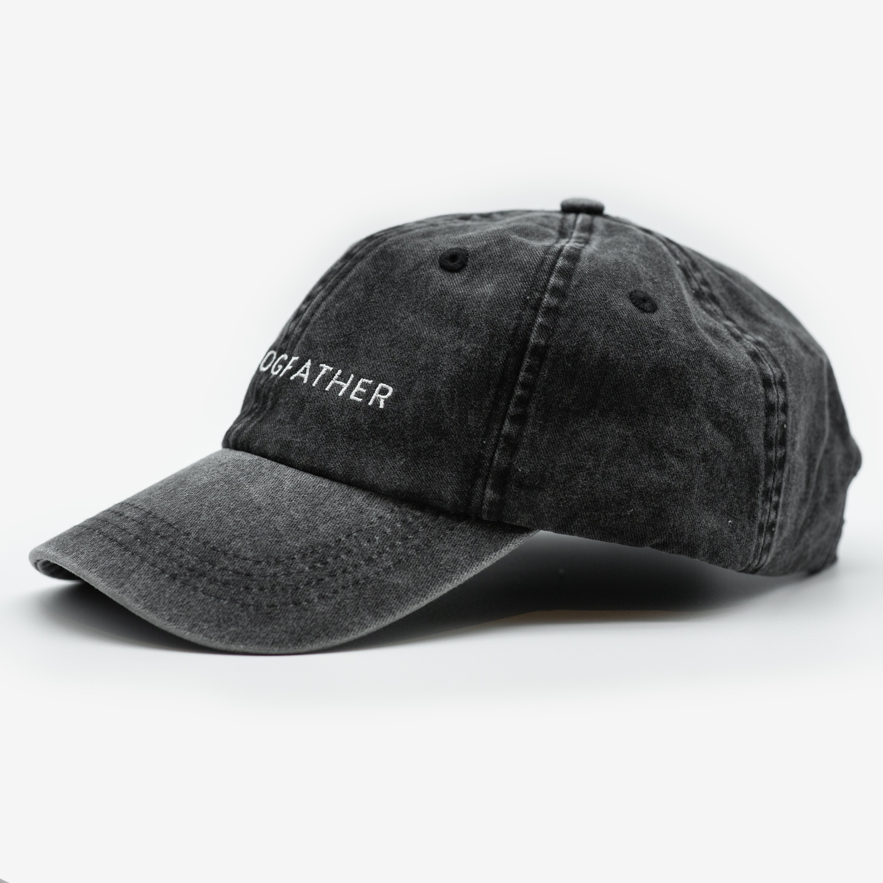 Black Denim Cap - The Dogfather
