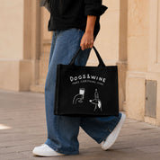 Svart Premium Tote Bag - Dogs & Wine Make Everything Fine