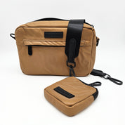 Reflective Bronze Dog Walking Bag - Crossbody