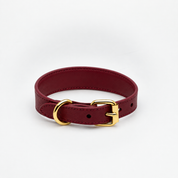 Burgundy Hundehalsbånd Tynn 