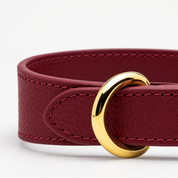 Burgundy Hundehalsbånd Tynn 