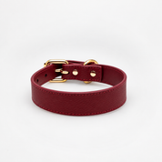 Burgundy Hundehalsbånd Tynn 