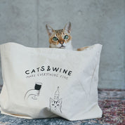 Tøypose - Cats & Wine Make Everything Fine 