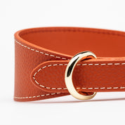 Cognac Dog Collar Wide
