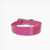 Glossy Pink Dog Collar Thin
