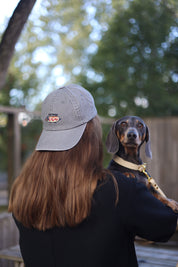 Grey Denim Cap - Hot Dog