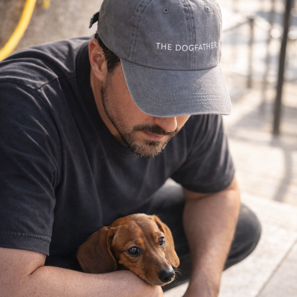 Grå Denimcaps - The Dogfather 