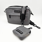 Reflective Silver Dog Walking Bag - Crossbody