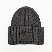 Grey Wool Beanie -  Fur Mama