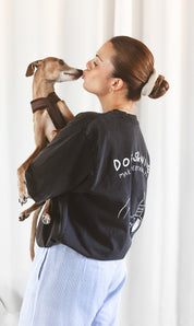 Vintage Black T-shirt - Dogs & Wine Make Everything Fine