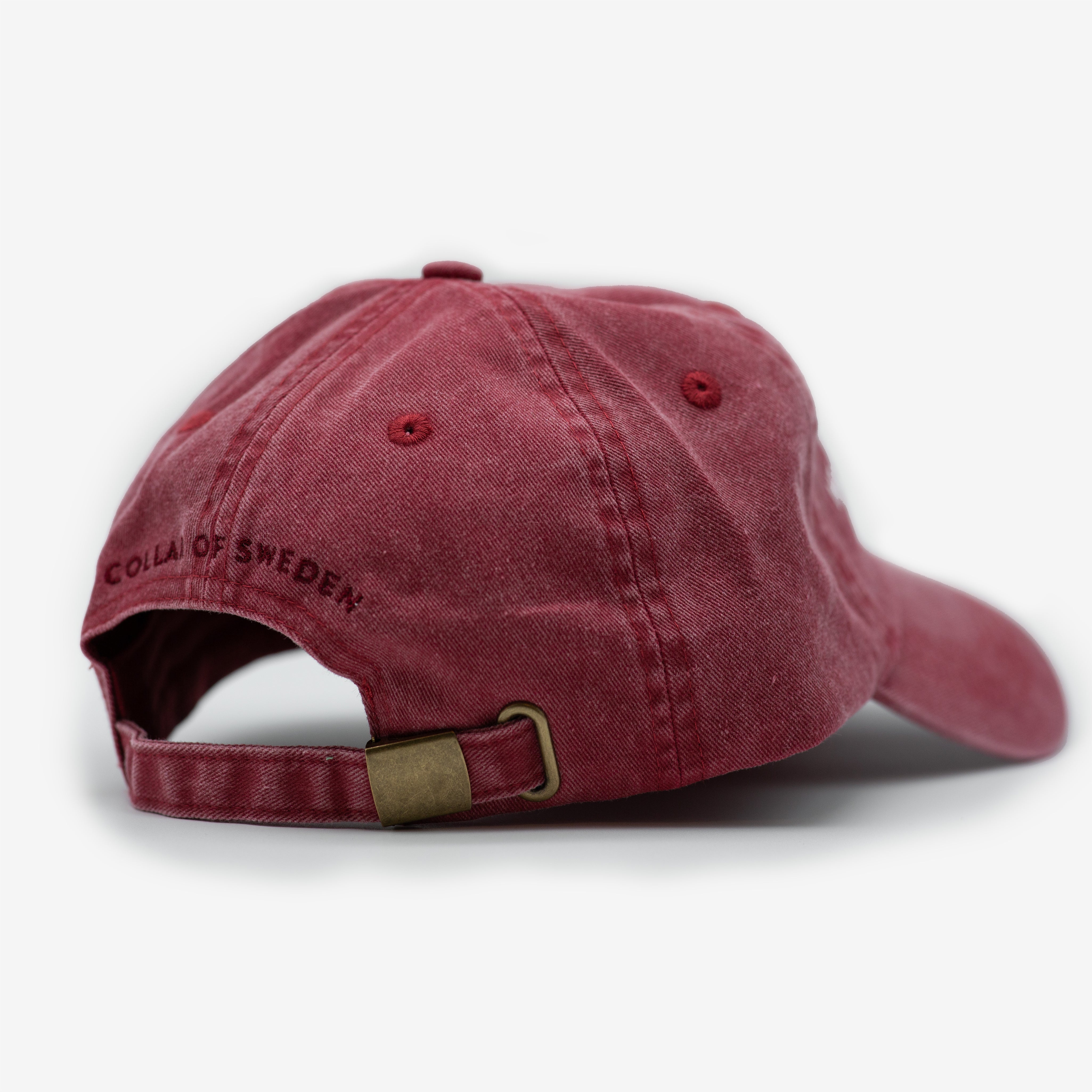 Red Denim Cap - Dogs Before Dudes