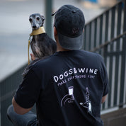 Vintage Black T-shirt - Dogs & Wine Make Everything Fine